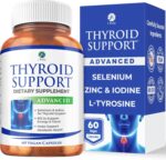 1 Body Thyroid Support Supplement for Women and Men, Selenium with Iodine, Zinc, B12, Ashwagandha and L-Tyrosine, Supports Hormone Health, Energy and Metabolism, 30 Day Supply - Image 2