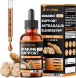 13-in-1 Immune Support Supplement Liquid Drops with Astragalus, Elderberry, Quercetin, Echinacea, Chlorophyll, Turmeric, Ginger, Rhodiola, Licorice, and More - 30ml 1 Fl Oz - Image 2
