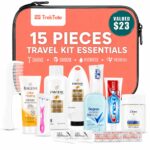 15 Piece Set Women’s Travel & Hygiene Kit with Clear Toiletry Bag, Personal Care Essentials, Single Kit or Bulk Case Packs, TSA Approved Toiletry Kit for Travel, Vacation, Everyday Essentials - Image 2