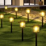 16-Pack Solar Lights Outdoor (Extra-Bright & Auto On/Off), Solar Powered Garden Lights, Outdoor Waterproof Solar Pathway Lights for Patio, Path, Yard, Landscape, Driveway, Walkway Decor (Warm White) - Image 2