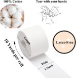 ADMITRY Athletic Tape,5 Pack White Sports Tape,Very Strong No Sticky Residue Wrist Ankle Tape for Gymnastics Boxing Lacrosse Climbing Hockey Bat - Image 3