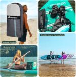 FBSPORT 11' Premium Stand Up Paddle Board, Yoga Board with SUP Accessories & Carry Bag | Wide Stance, Surf Control, Non-Slip Deck, Leash, Paddle and Pump for Youth & Adult - Image 6
