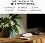 Google TV Streamer 4K - Fast Streaming Entertainment on Your TV with Voice Search Remote - Watch Movies, Shows, Live TV, and Netflix in 4K HDR - Smart Home Control - 32 GB of Storage - Porcelain - Image 3
