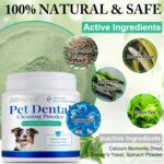ARMOYA Dog Dental Powder - Teeth Cleaning Powder for Dogs - Dog Dental Care - Plaque & Bad Breath Off P-owder D-og - D-ental Care Supplies for Small - Medium - Large Do-gs - Image 3