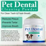 ARMOYA Dog Dental Powder - Teeth Cleaning Powder for Dogs - Dog Dental Care - Plaque & Bad Breath Off P-owder D-og - D-ental Care Supplies for Small - Medium - Large Do-gs - Image 4