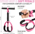 2026 Upgraded Durable Pedal Resistance Band with Handle, Thickened Latex Tubes and Soft Foam Fabric Foot Pedal, Sit Up Exercise Equipment for Abdomen, Waist, Arm, Core/ABS, Leg, Physical Therapy - Image 3