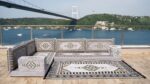 L Shaped Arabic Floor Cushions, Sectional Sofas, Arabic Majlis Set, Custom Made Sofa, Arabic Sofa Set, Seating Cushions (4'' Thickness Sofa, L Sofa + Rug, Gray) - Image 5