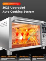 Nuwave Bravo XL Pro Air Fryer Toaster Oven, Improved 100% Super Convection, Quicker & Crispier Results, 100 Presets, Multi-Layer Even Cooking, 50-500F, Smart Probe, PFAS Free, 30QT, Stainless Steel - Image 4