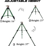 Biswing Impact Sprinkler Head on Tripod Base, Heavy Duty Lawn Sprinklers, 360 Degree Large Area Irrigation, Metal Sprinkler Nozzle & Solid Alloy Metal Extension Legs Flip Locks, 2 Pack - Image 3