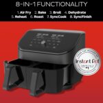 Instant Pot Vortex Plus XL 8QT ClearCook Air Fryer, Clear Windows, Custom Programming, 8-in-1 Functions that Crisps, Broils, Roasts, Dehydrates, Bakes, Reheats, from the Makers of Instant Pot, Black - Image 4
