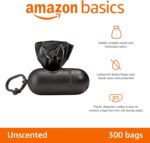 Amazon Basics Dog Poop Leak Proof Bags with Dispenser and Leash Clip, Unscented, 13" x 9" Large Size, 300 Count - Image 3