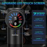 TOLOCO Massage Gun, Deep Tissue Back Massage for Athletes for Pain Relief, Percussion Massager with 10 Massages Heads & Silent Brushless Motor, Mothers Day Gifts, Black - Image 3