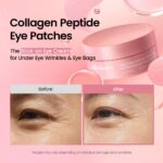 BIODANCE Collagen Peptide Eye Patches, Anti Wrinkle & Smile Line Patches for Face, Under Eye Mask for Fine Lines & Eye Bags, Travel Essentials & Self Care Gifts for Women, Korean Skin Care (60 Count) - Image 4