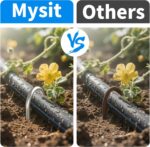 MySit 6 Inch 100 Pack U Shaped Garden Stakes, Heavy Duty 11 Gauge Galvanized Drip Irrigation Stakes Landscape Staples for 1/2" to 1-1/2" Soaker Hose, Weed Barrier, Yard Decorations, Fencing - Image 4