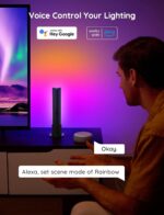 Govee Smart LED Light Bars, Work with Alexa and Google Assistant, RGBICWW WiFi TV Backlights with Scene and Music Modes for Gaming, PC, Living Room Decoration, Black - Image 5