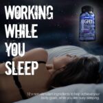 Night Bullets Weight Loss Pills for Women & Men, Stim-Free Nighttime Fat Burner, GLP-1 Support, Appetite Suppressant, Diet Pills with Ashwagandha & CLA, 60 Capsules - Image 3
