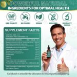 10-in-1 Soursop Bitters Liquid Drops | Daily Gut, Immune & Detox Support with Sea Moss, Moringa, Black Seed Oil, Turmeric, Ashwagandha, VC, VD | 2 Fl Oz | Non-GMO Vegan - Image 3