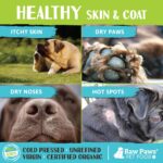 Raw Paws Virgin Organic Coconut Oil for Dogs & Cats, 4-oz - Treatment for Itchy Skin, Dry Nose, Paws - Hot Spot Lotion - Natural Hairball Remedy for Cats - Image 3