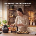 Ninja Kitchen System | All-in-One Food Processor & Blender for Smoothies | Includes Pitcher, (2) 16 oz. To-Go Cups & 8-Cup Bowl | Makes Salsa, Dough, Shakes, & Frozen Drinks | 1500W | Black | BL770 - Image 3