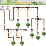 Gardrip Drip Irrigation Tee Fittings：100 Pieces Barbed Tee Irrigation Parts with Sharp End Fits for 1/4 Inch Drip Irrigation Tubing Drip Line T Connectors for Garden Lawn System - Image 7
