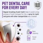 SILVER GRADE Teeth & Gum Dog Breath Spray for Pets Mouth – Cat Dental Care with Silver – Dog Breath Freshener Helps with Tartar & Caries – Plaque Remover for Daily Use – 4 Oz - Image 3