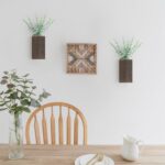 Dahey 2 Pack Wood Wall Planter Vase with Artificial Eucalyptus Farmhouse Wall Hanging Decor Pocket Planter for Indoor Fake Plants Greenery, Living Room Bedroom Kitchen Home Office Decoration - Image 6
