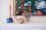 Rool Coffee Table Decor Book Shelf Decor Accents Home Decor Console Table Decorative Items Living Room Wood Knot Decor Chain Link Decorations Beige - Image 4