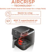 Ninja Air Fryer with Air Crisp | 5 QT Capacity fits up to 4lbs of Fries | 4-in-1 Pro Air Fry, Roast, Reheat, Dehydrate | 400°F Max Temp | 1750 Watts | W/Nonstick Basket & Crisper Plate | Grey | AF141 - Image 3