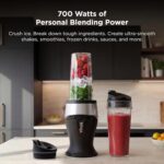 Ninja Fit Compact Personal Blender | Portable Blender for Smoothies, Shakes, and Frozen Blending | Includes (2) 16-oz. To-Go Cups and Spout Lids | 700 Watt | Black | QB3001SS - Image 3