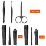 Manicure set Men Personal Care Tools Accessories Finger and Toe Nail Clippers Set Professional Manicure Pedicure Kit With Travel Case Nail Grooming Kit Gifts for Men Women Father Mother - Image 3
