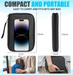 Travel Cable Organizer Bag, Electronics Organizer Tech Pouch with Double Layers for Cords, Chargers, Phone, Earphones, USBs, SD Cards - Travel Essentials Portable Waterproof Tech Pouch - Image 3