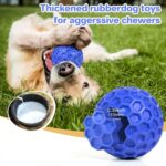 DISSKNIC Indestructible Squeaky Dog Ball, Relieves Anxiety, Cleans Teeth, Interactive Chew Toy for Aggressive Chewers, Dog Toy for Large Breeds, Outdoor Waterproof - Image 4