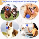 DISSKNIC Indestructible Squeaky Dog Ball, Relieves Anxiety, Cleans Teeth, Interactive Chew Toy for Aggressive Chewers, Dog Toy for Large Breeds, Outdoor Waterproof - Image 7