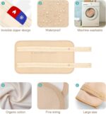 4 Pcs Castor Oil Pack Wrap Organic Cotton for Liver Detox, Stomach, Belly, Neck, Breast & Entire Body, Reusable Pads Kit for Hot/Cold Compress with Adjustable Elastic Strap, Waterproof & Anti Oil Leak - Image 5