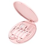 Multi USB Charging Adapter Cable Kit, USB C to iOS Device Adapter Box, Conversion Set A & Type C to Male Micro /Type C/iOS Device, Data Transfer, Card Storage, Tray Eject Pin, Phone Holder (pink) - Image 3