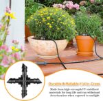 Gardrip Drip Irrigation Cross Fittings: 45 Pieces Barbed 4-Way Cross Irrigation Parts with Sharp End Fits for 1/4 Inch Drip Tubing Line Tee Connectors for Garden Lawn - Image 6
