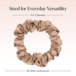 Kitsch Ultra-Petite Satin Scrunchies for Women - No Crease, Frizz-Free Sleep | Softer Than Silk Scrunchies Gentle On Hair Scrunchies for All Hair Types | Stylish Hair Accessories - Eucalyptus, 6pcs - Image 3
