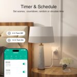 GHome Smart Plug, WiFi Smart Plugs Work with Alexa and Google Home, Smart Outlet Timer with APP Remote Control, 2.4GHz Wi-Fi Only, No Hub Required, ETL FCC Listed - Image 3