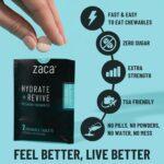 Zaca Recovery Chewable Supplement | Hydrate + Revive | Party, Travel, Exercise & Altitude | Sugar Free & Gluten Free | Mixed Berry, 6 Packets = 12 Tablets - Image 3