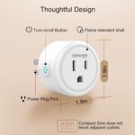 GHome Smart Plug, WiFi Smart Plugs Work with Alexa and Google Home, Smart Outlet Timer with APP Remote Control, 2.4GHz Wi-Fi Only, No Hub Required, ETL FCC Listed - Image 5