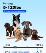 Bousnic Dog Shock Collar - 3300Ft Training Collar with Remote for 5-120lbs Small Medium Large Dogs Rechargeable Waterproof e Collar with Beep (1-8), Shake(1-16), Safe Shock(1-99) Modes (Black) - Image 5