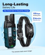 Bousnic Dog Shock Collar - 3300Ft Training Collar with Remote for 5-120lbs Small Medium Large Dogs Rechargeable Waterproof e Collar with Beep (1-8), Shake(1-16), Safe Shock(1-99) Modes (Black) - Image 7