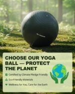 Trideer Exercise Ball for Yoga, Pilates & Fitness – Stability Ball Equipment for Home Gym & Office Chair, Core & Balance Training Accessories, Physical Therapy Equipment, Quick Pump Included, 5 Sizes - Image 3