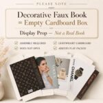PROBENEX Luxe Large 4 Pcs Faux Decorative Books Set | Not Real Books, Cardboard Foldable Display Props | Modern Designer Coffee Table, Minimalist Home Decor, Fashion Stack Shelf, Bedroom, Living Room - Image 4