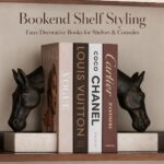 PROBENEX Luxe Large 4 Pcs Faux Decorative Books Set | Not Real Books, Cardboard Foldable Display Props | Modern Designer Coffee Table, Minimalist Home Decor, Fashion Stack Shelf, Bedroom, Living Room - Image 5