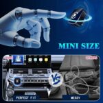Wireless CarPlay Adapter, 2026 Upgraded Wired to Wireless for Apple CarPlay & Android Auto, Mini USB Design Car Play Adapter with Type-C Extension, Plug and Play, Stable Connection & No Latency - Image 5