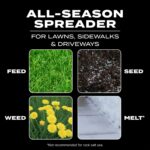 Scotts Turf Builder EdgeGuard Mini Broadcast Spreader - Spreads Grass Seed, Fertilizer and Salt - Holds up to 5,000 sq. ft. of Scotts Grass Seed or Fertilizer Products - Image 4