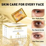 CHMI Under Eye Patches (50 Pairs) - 24K Gold Eye Patches for Puffy Eyes, Dark Circles, EyeBags and Wrinkles, Collagen Skin Care Products, Beauty & Personal Care - Image 3
