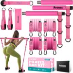 Ayombo Pilates Bar Kit with Resistance Bands, Pilates Workout Equipment for Legs, Hip, Waist, Arm, Squats Exercise Equipment for Home Workouts, Adjustable 3-Section Pilates Bar Kit for Women & Men - Image 2
