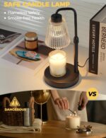 GODONLIF Candle Warmer Lamp with Timer Dimmable, Birthday Gifts for Women Mom, House Warming Gifts New Home Decor, Wax Melt Warmer for Jar Candles with 2 Bulbs - Image 3